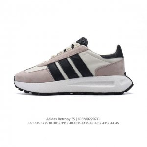 阿迪达斯 新款 三叶草 厚底 Adidas Retropy E5 新款 爆米花 低帮经典运动鞋潮厚底增高男女士慢跑鞋。以70年代经典跑步鞋为灵感，新鲜演绎复古造