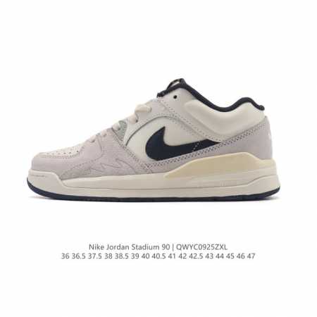 真标 耐克 Nike Air Jordan Stadium Aj90 潮流运动板鞋 Aj90 充满了对Tinkerhathield 原创设计的致敬 包括中足网状 - 点击图像关闭