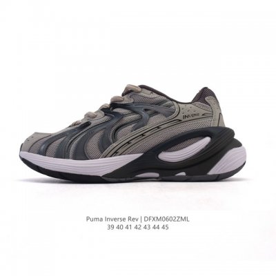 新品公司级 彪马 Puma 男女鞋跑步鞋Inverse Fission春夏透气新品运动鞋减震公路跑鞋撞色 采用生成式Ai工具开发，以经典款 Puma Inhal