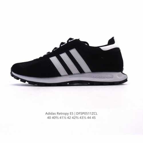 阿迪达斯 新款 三叶草 厚底 Adidas Retropy E5 爆米花 新款低帮经典运动鞋 潮厚底增高男士慢跑鞋，以70年代经典跑步鞋为灵感，新鲜演绎复古造型