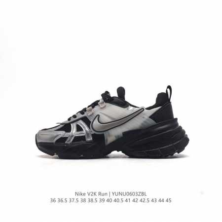 Nike 耐克 V2K Run 减震防滑 复古低帮跑步鞋 超火复古跑鞋，采用太空革组合呼吸网眼布鞋面材质，搭载正确4层组合底模，嵌入tpu加固稳定模块,双层md - 点击图像关闭
