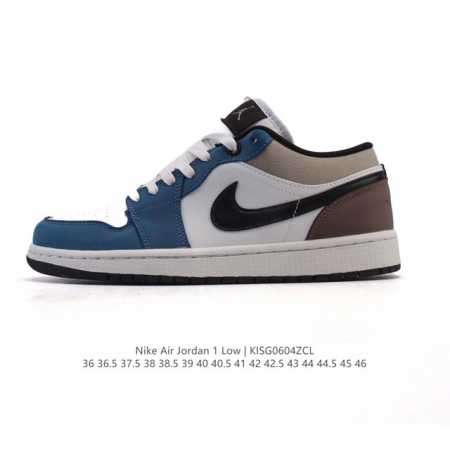 公司级 耐克 乔丹Air Jordan 1 Low Aj1 乔1 乔丹1代Aj1 低帮复古文化休闲运动篮球鞋。从1985 年面世的元年款汲取设计灵感，采用简洁大 - 点击图像关闭