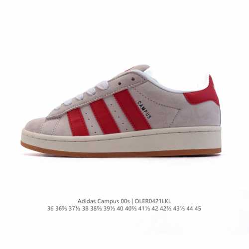 真标 Adidas阿迪达斯.男女鞋 三叶草Campus 00S 面包鞋复古休闲板鞋。千禧回潮！Adidas Campus 00S 经典再现！面包化的Campus
