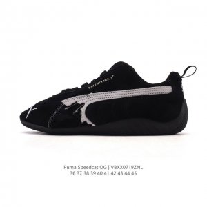 公司级 Puma Speedca Og 彪马极速赛车系列低帮德训风拼接复古百搭休闲运动赛车鞋 鞋款从80、90年代赛车手所穿的防火赛车鞋为原型，鞋身线条模仿了赛