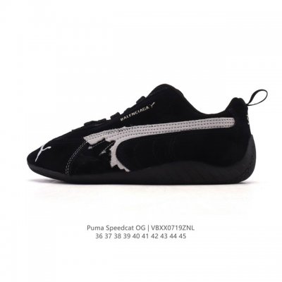 公司级 Puma Speedca Og 彪马极速赛车系列低帮德训风拼接复古百搭休闲运动赛车鞋 鞋款从80、90年代赛车手所穿的防火赛车鞋为原型，鞋身线条模仿了赛