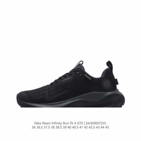 耐克 Nike Infinity Run 4 Gore-Tex 男女子防水公路跑步鞋 厚底增高百搭老爹运动鞋。Nike Reactx 泡绵提供高出 Nike R - 点击图像关闭