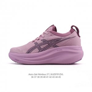 公司级 Asics亚瑟士升级Gel-Nimbus 27男女款跑鞋透气缓震回弹跑鞋N27跑步鞋该鞋款专为提高跑者舒适度和运动表现而设计，搭载了新型鞋面材料和更强的