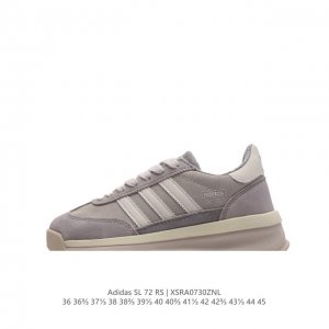 阿迪达斯adidas Sl 72 Shoes 经典复古薄底运动鞋 T头鞋 三叶草复古休闲跑步鞋休闲运动鞋 这款经典运动鞋携复古型格，来访你的活力日常 采用舒爽帆