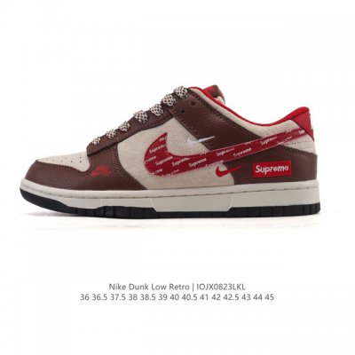 特价 耐克 Nike Sb Dunk Low Pro 男女款运动鞋复古板鞋。采用柔软皮革鞋面，经久耐穿，塑就如元年款 Dunk 般的复古质感。鞋头透气孔，搭配鞋