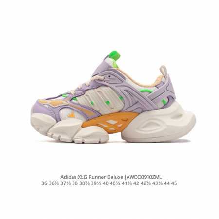 公司级 阿迪达斯adidas Xlg Runner Deluxe 跑步者豪华版系列低帮厚底增高老爹风复古缓震休闲运动慢跑鞋。男女鞋半码制#原楦原纸版开发版型#采 - 点击图像关闭