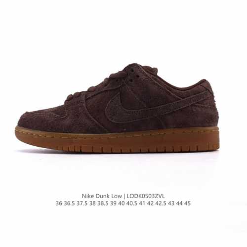 公司级 耐克 Nike Sb Dunk Low Pro 男女同款运动鞋复古板鞋。采用柔软皮革鞋面，经久耐穿，塑就如元年款 Dunk 般的复古质感。鞋头透气孔，搭