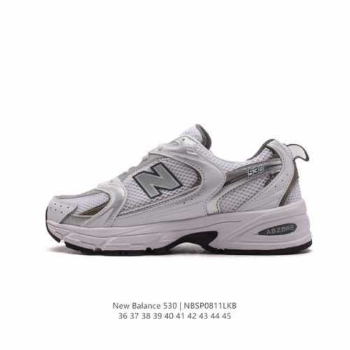 新百伦 Nb530 New Balance 530 复跑古鞋nb530这鞋双确实是nb家经复典古款式之一，以全科新技诠释，成打功造530鞋款。鞋面保在持530基