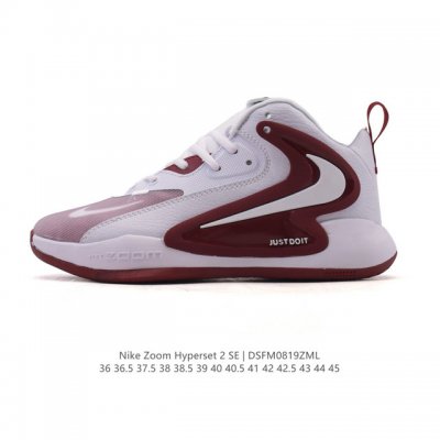 新品公司级 Nike耐克排球鞋 Zoom Hyperset 2 Se Electric巴黎奥运配色实战篮球鞋Fv3687 综合训练羽毛球网球耐克专业排球鞋舒适柔