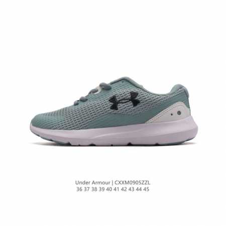 Under Armour Surge 3 安德玛运动舒适老爹鞋 透气网织物减震防滑耐磨 低帮休闲运动跑步鞋。 货号: 3024894-002 尺码: 36-45 - 点击图像关闭