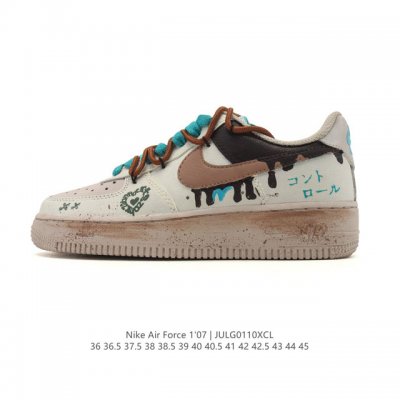公司级 Af1耐克 Nike Air Force 1 ‘07 Low 空军一号 2026年新款 马年限定 解构绑带 双鞋带 厚底增高百搭运动板鞋 原楦头原纸板