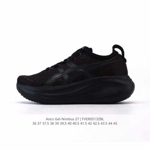 公司级 Asics亚瑟士升级Gel-Nimbus 27男女款跑鞋透气缓震回弹跑鞋N27跑步鞋该鞋款专为提高跑者舒适度和运动表现而设计，搭载了新型鞋面材料和更强的