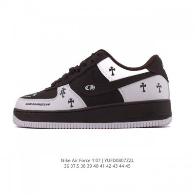 真标 耐克 Nike Air Force 1 '07 Low 空军一号含气垫 小白鞋 低帮百搭厚底增高休闲运动板鞋。柔软、弹性十足的缓震性能和出色的中底设计，横