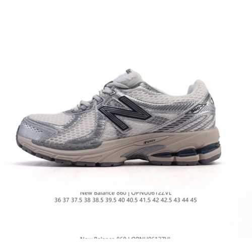 真标 Nb 新百伦 New Balance Ml860 V2 系列复古老爹风休闲运动慢跑。采用丝光猪巴皮革拼接透气网眼织物鞋面T-Beam大底提供足步弓支撑，保
