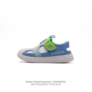 童鞋 阿迪达斯 儿童凉鞋 三叶草 Adidas Sansal 夏日高街贝壳头包头凉鞋 沙滩鞋 夏季最风靡的复古沙滩鞋童鞋宝宝鞋儿童运动鞋 类型：儿童鞋 size