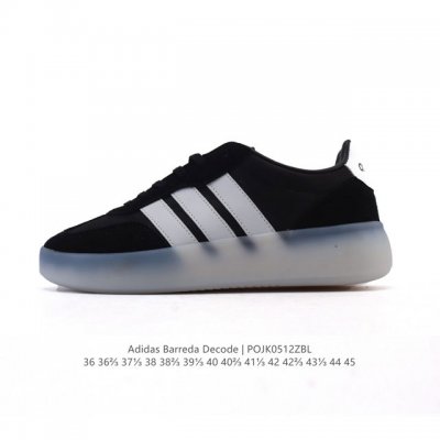 公司级 阿迪达斯 Adidas Barreda 考拉派对 复古休闲 清新 舒适百搭 德训鞋 T字头 防滑耐磨 低帮 板鞋 男女款运动鞋。鞋头加宽设计提升了穿着舒