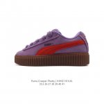 特价 彪马 蕾哈娜FENTY x PUMA Creeper Phatty 全新联名鞋款运动鞋 女款板鞋，采用品牌标志性的麂皮、厚底设计，搭配刚性橡胶 Creep