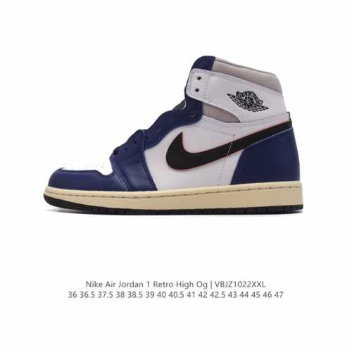 公司级 耐克 男女同款运动板鞋 Nike Air Jordan 1 Retro High OG 乔丹一代aj1 乔1 AJ1 篮球鞋复刻运动鞋。皮面高帮板鞋的设