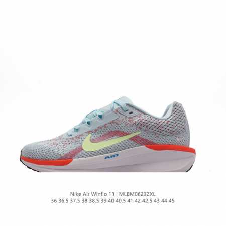 耐克 NIKE 2024新款ZOOM WINFLO 11运动休闲轻便缓震气垫跑步鞋公路跑步鞋 飞线贾卡轻质透气休闲运动鞋。无论你是习惯每周畅跑的经验跑者，还是希 - 点击图像关闭