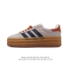 阿迪达斯 Adidas 三叶草 Gazelle Bold复古怀旧风厚底增高运动板鞋潮。阿迪达斯万年不败的人气鞋款gazelle ，以三层厚磅鞋底设计。一层层的堆