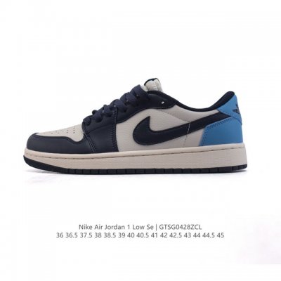 耐克 乔丹Air Jordan 1 Low Aj1 乔1 乔丹1代Aj1 低帮复古文化休闲运动篮球鞋。从1985 年面世的元年款汲取设计灵感，采用简洁大方的经典