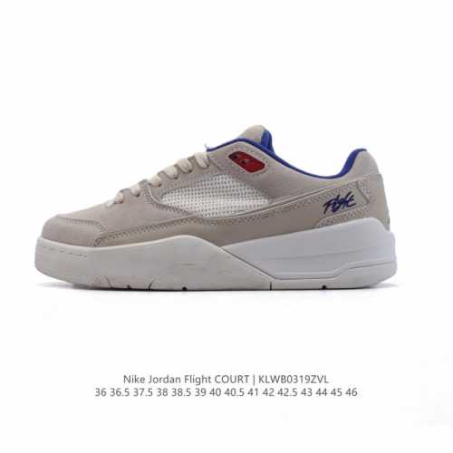 新品公司级 耐克 Nike 乔丹 Jordan Flight Court 时尚休闲 防滑耐磨 低帮运动鞋 复古篮球鞋 男女同款 Jordan 新鞋型 又来了！新