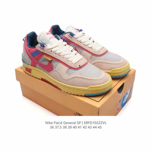 耐克 Union x Nike Field General 全新鞋款 男女款运动板鞋。Nike Field General 鞋型诞生于 1982 年，最初为足球