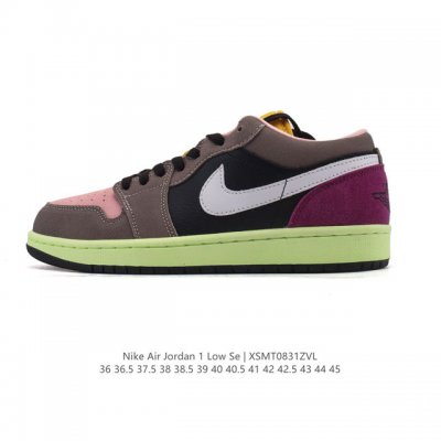 耐克 乔丹Air Jordan 1 Low Aj1 乔1 乔丹1代Aj1 低帮复古文化休闲运动篮球鞋。该鞋款从 1985 年元年款汲取设计灵感，焕新演绎简约经典