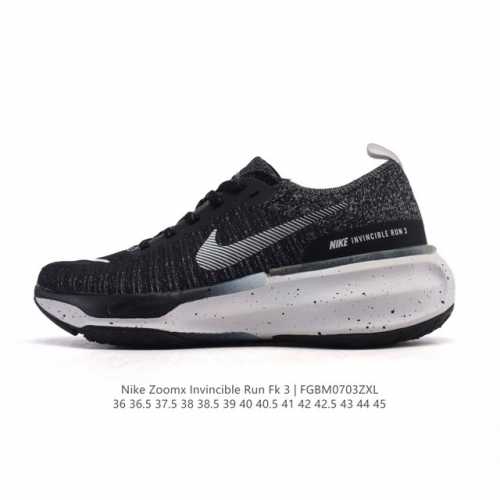 耐克 Nike Zoomx Invincible Run Fk 3 机能风格运动鞋 厚底增高老爹鞋。最新一代的Invincible 第三代来了！首先鞋面采用的是