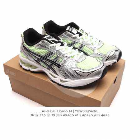 亚瑟士 Asics Gel-Kayano 14 公司级版本运动休闲透气专业缓震慢跑鞋。采用工程弹性双层再生网格密度鞋面材质，后跟3D可视gel缓震乳胶物料，升级 - 点击图像关闭