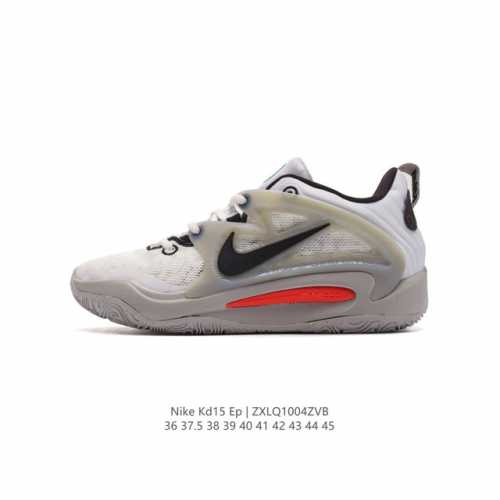 耐克 Nike Kd15 Ep 凯文 杜兰特全新15代签名休闲运动篮球男女士运动鞋 。面料纹理就有延续 多层网布的特色 内外侧接上立体结构负责支撑锁定 跟鞋面之