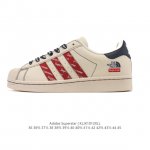 阿迪达斯 Adidas Superstar 2025年新款鞋子 经典贝壳头系列 新款休闲板鞋潮流男女士运动鞋 。鞋面皮革拼接材质 标志性的贝壳鞋头，简约的线条。