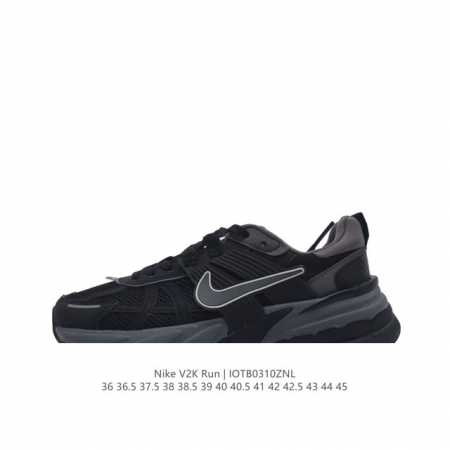 Nike 耐克 V2K Run 减震防滑 复古低帮跑步鞋 超火复古跑鞋，采用太空革组合呼吸网眼布鞋面材质，搭载正确4层组合底模，嵌入tpu加固稳定模块,双层md - 点击图像关闭