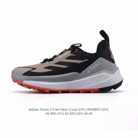 阿迪达斯 Adidas Terrex X Free Hiker 2.0 Gore-Tex Shoes 户外防水透湿透汽运动登山徒步鞋 含防水透气的Gore-Te - 点击图像关闭