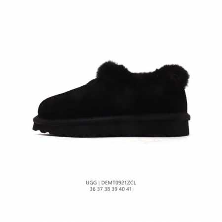 公司级 Ugg 户外雪地靴 俏皮可爱的百变造型， 美国轻奢品牌ugg 平底系列冬季羊毛一体雪地休闲保暖毛毛雪地靴。官方同步包装 检验标 材料采用原厂防污防水皮料 - 点击图像关闭