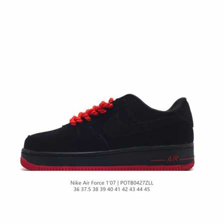 耐克 Nike Air Force 1 '07 Low 空军一号含气垫 低帮百搭厚底增高休闲运动板鞋。柔软、弹性十足的缓震性能和出色的中底设计，横跨复古与现代的 - 点击图像关闭