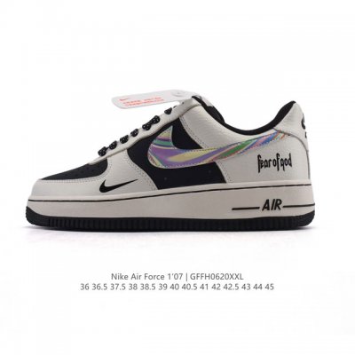 公司级 耐克 Nike Air Force 1 '07 Low 2025新年新款 蛇年限定 空军一号含气垫 小白鞋 低帮百搭厚底增高休闲运动板鞋。柔软、弹性十足