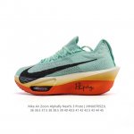 公司级 耐克 Nike Air Zoom Alphafly Next% 马拉松 运动鞋 原标原盒真碳纤维 真Zoom X 气垫正确版型！鞋面采用更轻质更透气的