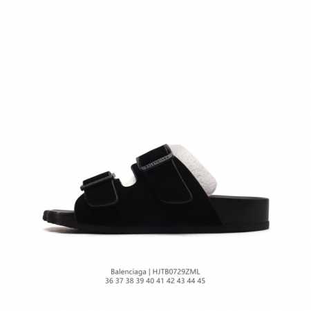 balenciaga 巴黎世家凉拖鞋沙滩鞋男女士休闲家居拖鞋。法国高端奢侈品牌-巴黎世家 夏季沙滩涉水百搭休闲一字拖凉拖鞋。 货号：65426 W1Na1 30 - 点击图像关闭