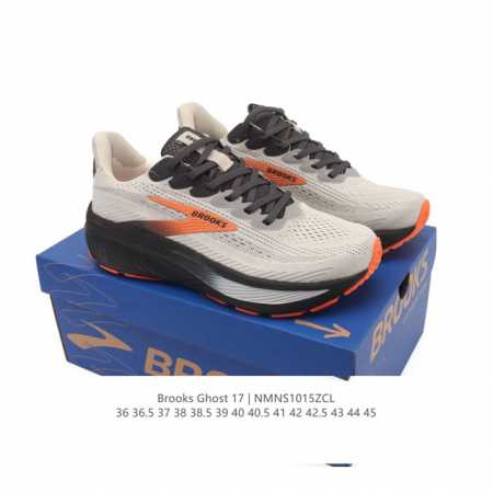 新品公司级 布鲁克斯Brooks Ghost 幽灵 17 经典鞋款厚底增高运动老爹鞋，Max 坐垫。搭载 Dna Loft V3 氮气超临界发泡中底，前掌厚度 - 点击图像关闭