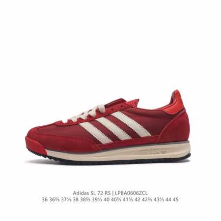 阿迪达斯adidas Sl 72 Shoes 经典复古薄底运动鞋 T头鞋 三叶草复古休闲跑步鞋休闲运动鞋 这款经典运动鞋携复古型格，来访你的活力日常 采用舒爽尼 - 点击图像关闭