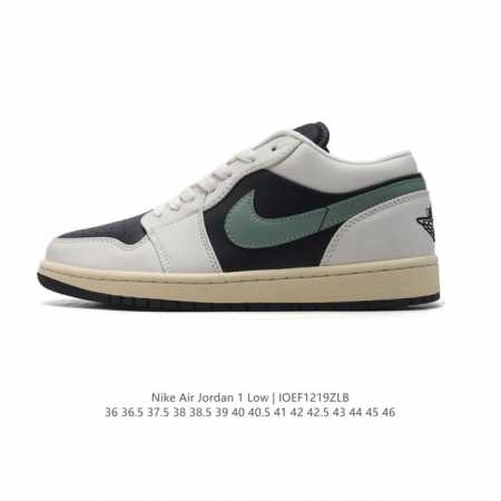 耐克 乔丹air Jordan 1 Low Aj1 乔1 乔丹1代aj1 低帮复古文化休闲运动篮球鞋。该鞋款从 1985 年元年款汲取设计灵感，焕新演绎简约经典 - 点击图像关闭
