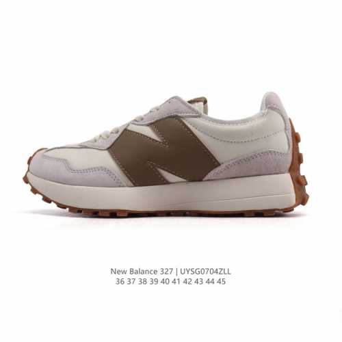 真标 Nb 新百伦 New Balance 327系列复古休闲运动慢跑鞋时尚男女运动鞋 以更纯粹的复古风格设计打造的全新造型 侧身还以解构设计，将 N 字标志以