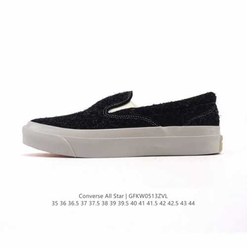 新品 Converse匡威休闲鞋 一脚蹬One Star Cc Slip Pro男女滑板鞋 时尚运动鞋 545C 黑 白Golf Wang 携手 Convers