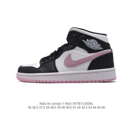 公司级 耐克 Nike Air Jordan 1 Mid 男女子篮球鞋时尚轻盈板鞋aj1乔1运动鞋 乔丹一代 高帮复古休闲篮球鞋 。Air Jordan 1 M - 点击图像关闭