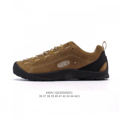 美国人气户外品牌-科恩Keen Jasper Rocks Sp贾斯珀都市系列复古低帮系带户外风露营徒步登山运动训练鞋 。原楦型开发纸版，采用固色翻毛皮鞋面材质，